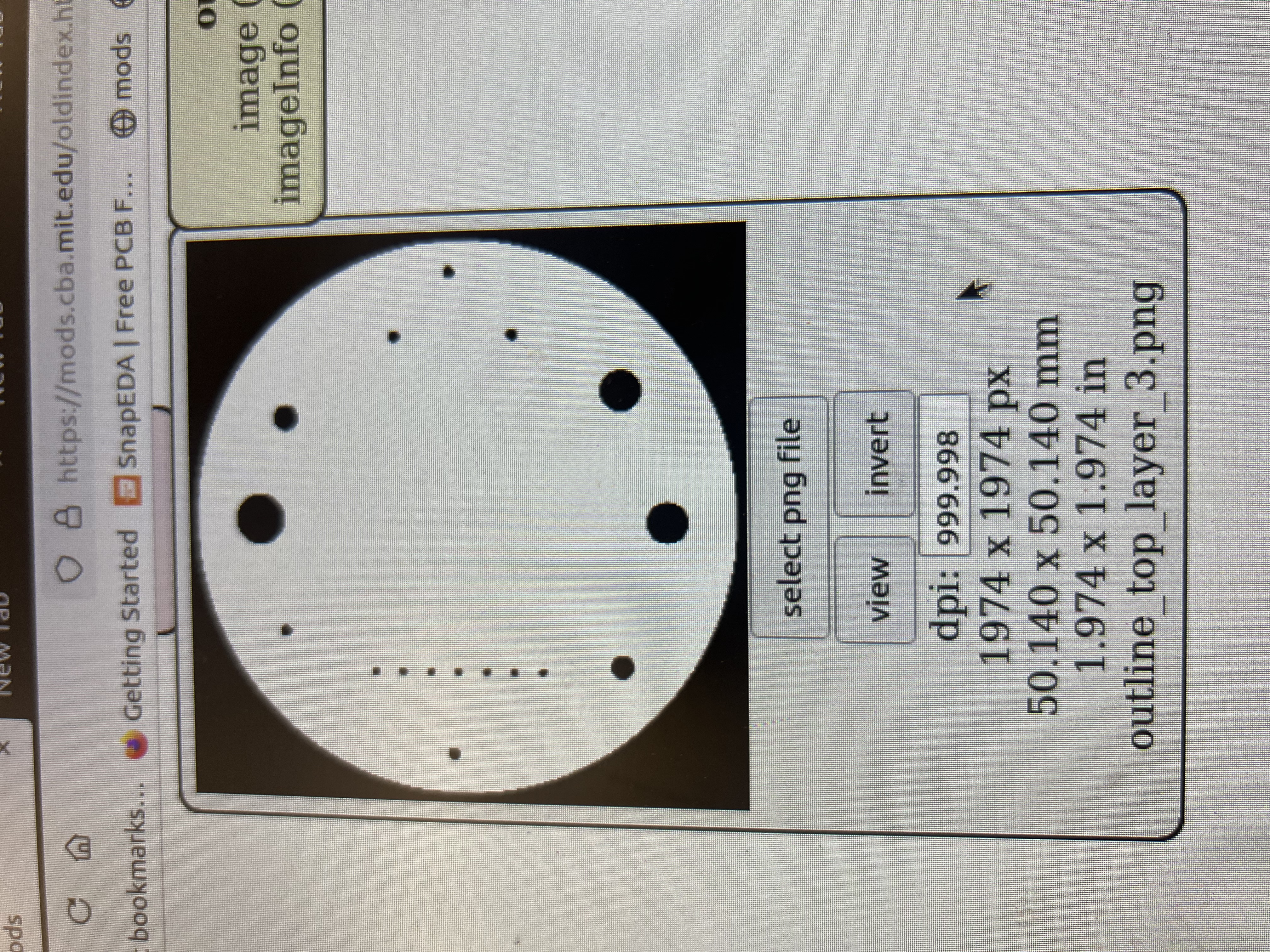 Edge cuts PNG used for Mods
